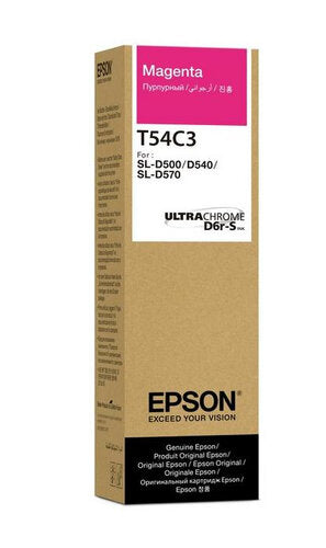 BOTELLA DE TINTA EPSON MODELO T54C ULTRACHROME D6R-S MAGENTA, PARA PLOTTER D570 (70ML) BOTELLA DE TINTA EPSON MODELO T54C ULTRACHROME D6R-S MAGENTA, PARA PLOTTER D570 (70ML)